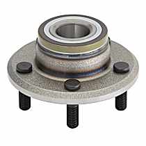 Front, Driver or Passenger Side Wheel Hub, 5 Lugs, With Bearing, Problem Solver Series
