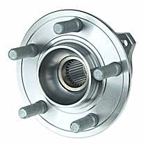 Front, Driver or Passenger Side Wheel Hub, All Wheel Drive, 5 Lugs, With Bearing, AWD, Problem Solver Series
