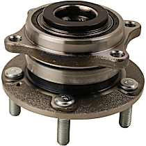 Rear, Driver or Passenger Side Wheel Hub, All Wheel Drive, AWD, 5 Lugs, With Bearing, Problem Solver Series - Rear, Driver or Passenger Side