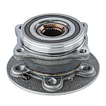 513363 Front, Driver or Passenger Side Wheel Hub, 5 Lugs, With Bearing, Sensor Included,, Problem Solver Series