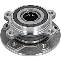 Front, Driver or Passenger Side Wheel Hub, MP Body, 5 Lugs, With Bearing, Problem Solver Series