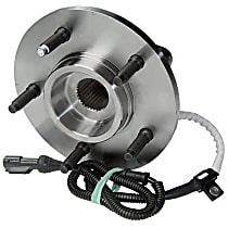 Front, Driver or Passenger Side Wheel Hub, Four Wheel Drive, 5 Lugs, With Bearing, 4WD