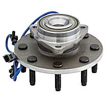 515089 Front, Driver or Passenger Side Wheel Hub, 8 Lugs, With Bearing, RWD, Problem Solver Series