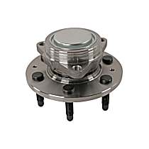 Front, Driver or Passenger Side Wheel Hub, Rear Wheel Drive, 6 Lugs, RWD, Problem Solver Series