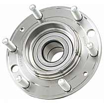 Rear, Driver or Passenger Side Wheel Hub, 6 Lugs, With Bearing, Problem Solver Series