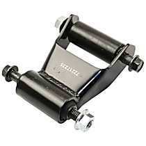 K150411 Leaf Spring Shackles and Hangers - Black, Direct Fit, Sold individually