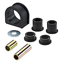 K200208 Steering Rack Bushing - Black, Rubber, Direct Fit, Kit