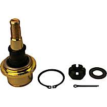 Front, Driver or Passenger Side, Lower Ball Joint, Press-In Type, Problem Solver Series
