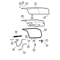 05057794AE Direct Fit Liftgate Pull Handle Cap, Sold Individually
