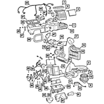 05134347AA Direct Fit HVAC Air Inlet Housing, Sold Individually