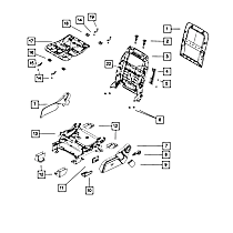 1CZ06DX9AB Direct Fit Seat Track Cap, Sold Individually