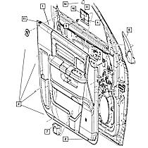 1HA43HL1AA Mirror Arm Cover