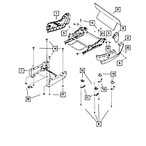 1JB25DX9AA Seat Track Cover - Direct Fit, Sold individually