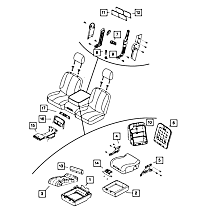 1QA09DX9AA Console Latch - Direct Fit, Sold individually