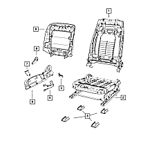 1UV72DX9AA Seat Back Recliner Adjustment Handle