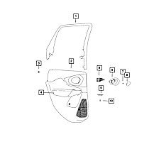 1WF20DX9AD Interior Door Handle Bezel