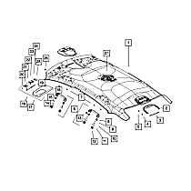 1WP17HDAAC Direct Fit Sun Visor Support, Sold Individually