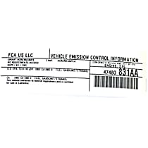 47480831AA Emission Label