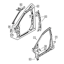 4894697AA Direct Fit Fender Bracket, Sold Individually