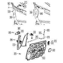 5074545AC Door Lock Linkage
