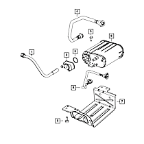52059786AB Direct Fit Vapor Canister Bracket, Sold Individually