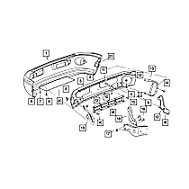 55076972AD Bumper Cover Reinforcement