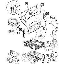 55359892AA Bed Rails - Sold individually