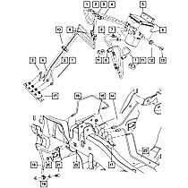 55366349AK Brake Hose - Direct Fit, Sold individually