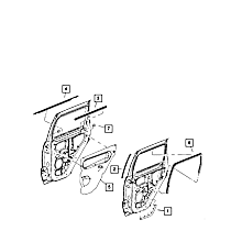 55399390AA Direct Fit B-Pillar Seal, Sold Individually