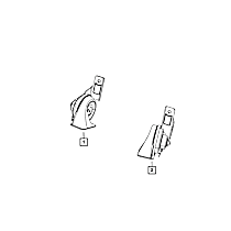 56046583AD Direct Fit Horn Kit, Sold Individually