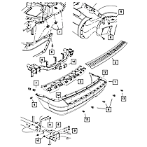 68002927AB Bumper Support - Sold individually
