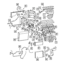68017816AB Direct Fit HVAC Air Inlet Housing, Sold Individually