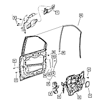 68030615AA Direct Fit Door Lock Actuator Bracket, Sold Individually
