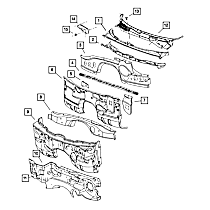 68038078AB Cowl Panel