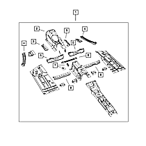 68043925AA Frame Rail - Sold individually