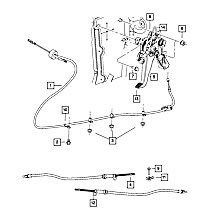 68044148AB Parking Brake Pad Set