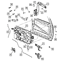 68044807AA Direct Fit Door Lock Actuator Bracket, Sold Individually