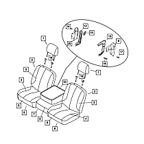 68050461AA Seat Foam