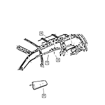 68053130AA Direct Fit Airbag, Sold Individually