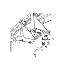 68065789AB Direct Fit Engine Air Intake Heater Relay Connector, Sold Individually