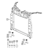 68073691AA Radiator Mount Bracket