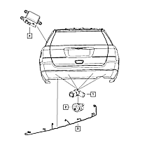 68080317AB Rear Light Harness Connector