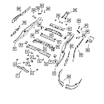 68084542AA Direct Fit Frame Rail Bracket, Sold Individually