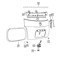 68085079AC Deck Lid Seal - Sold individually