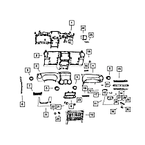 68089753AA Console Mat