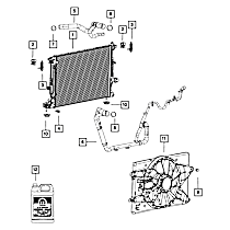 68092561AG Auxiliary Water Pump Hose - Direct Fit