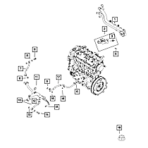 68095357AA Direct Fit Automatic Transmission Oil Cooler Hose Banjo Bolt, Sold Individually