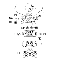 68096469AB A/C Temperature Control Cable - Direct Fit