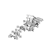 68101156AA A/C & Heater Control