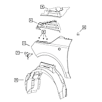 68104180AC Direct Fit Body A-Pillar, Sold Individually